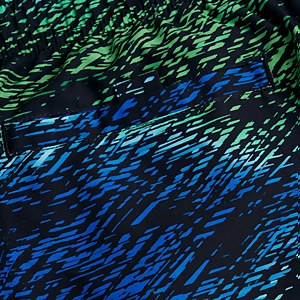 Jungen Printed 13" Badeshorts Schwarz/Blau