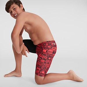 Boys' Allover Jammer Black/Red