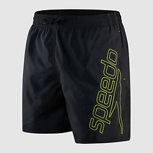Herren Boom Logo 16" Badeshorts Schwarz/Grün