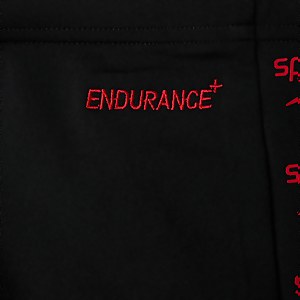 Herren Boom Logo Splice Schwimmhose Schwarz/Rot