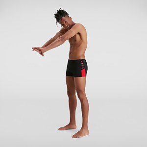 Men's Boom Logo Splice Aquashort Black/Red