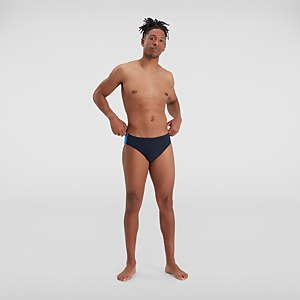 Slip de bain Homme 7 cm Boom Logo Splice bleu marine/bleu - 26