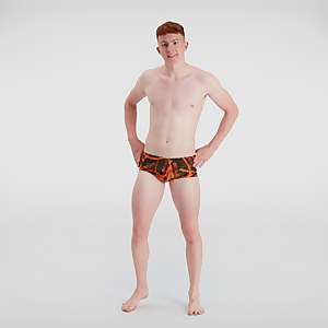 Men's Allover 17cm Brief Orange/Green - 26