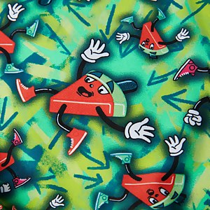 Maillot de bain Femme Allover dos en V vert/rose