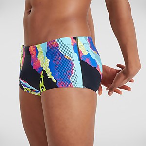 Men's Allover V-Cut 17cm Brief Black/Green