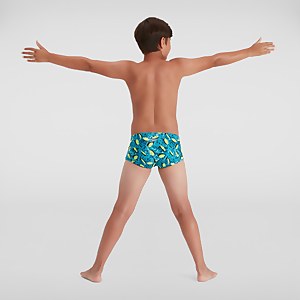 Boys' Allover 13cm Brief Blue/Green