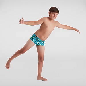 Boys' Allover 13cm Brief Blue/Green