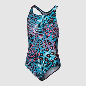 Girls' Digital Medalist Swimsuit Blue/Black