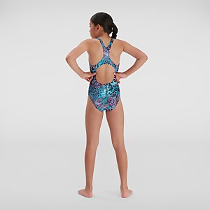 Girls' Digital Medalist Swimsuit Blue/Black