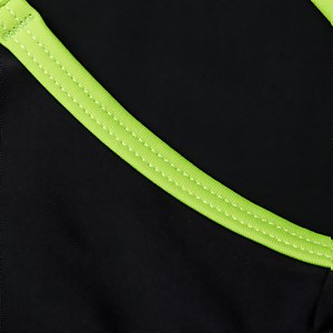 Mädchen Boom Logo Splice Muscleback Badeanzug Schwarz/Grün