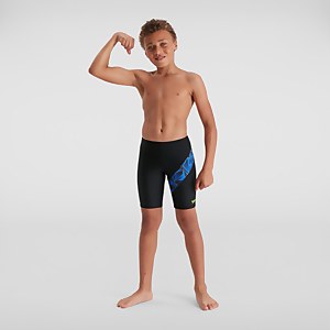 Boy's Digital Cross Panel Jammer Blue/Black - 5-6