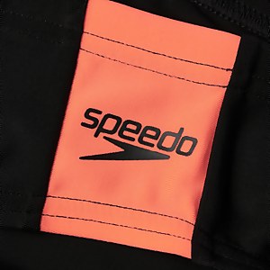 Jungen Boom Logo Splice 5 cm Badehose Schwarz/Rot