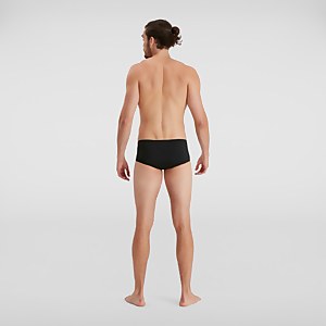 Herren Allover 14 cm Badehose Schwarz/Grün