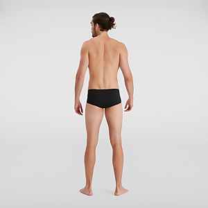 Herren Allover 14 cm Badehose Schwarz/Grün