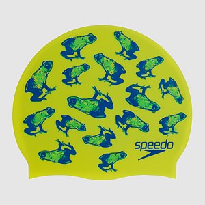 Junior Slogan Printed Cap Yellow/Blue
