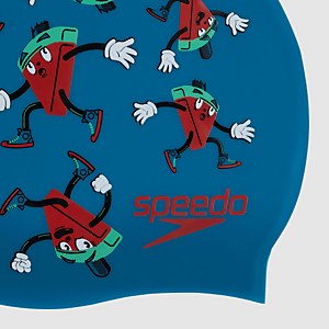 Bonnet Junior Slogan Printed bleu/rose