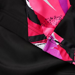 Damen Thinstrap Bikini Schwarz/Pink