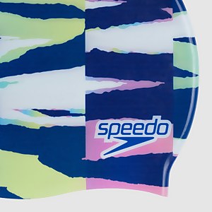 Adult Digital Print Cap White/Blue