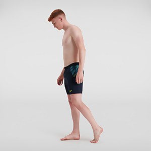 Herren Sport Panel 16" Badeshorts Marineblau/Grün