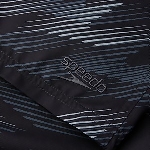 Short de bain Homme Sport Allover 45 cm bleu noir/gris