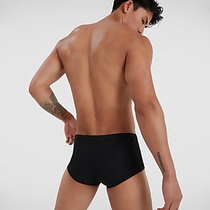 Slip de bain 17 cm Homme Eco Endurance coupe en V noir