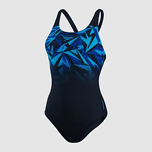Women's Hyperboom Placement Muscleback Swimsuit Navy/Blue