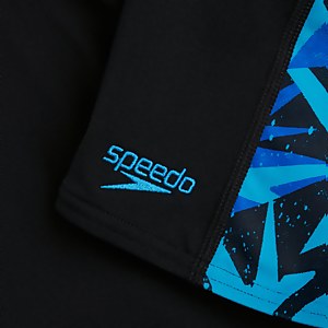 Jungen Hyperboom Logo Schwimmhose Schwarz/Blau