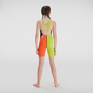 Combinaison partielle Fille Endurance+ noir/orange