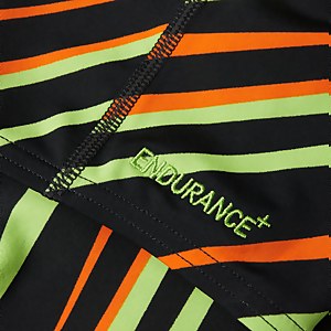 Jungen Endurance+ Hochtaillierter Schwimmhose Schwarz/Grün