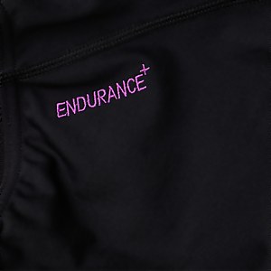Women's Placement Laneback Swimsuit Black/Pink