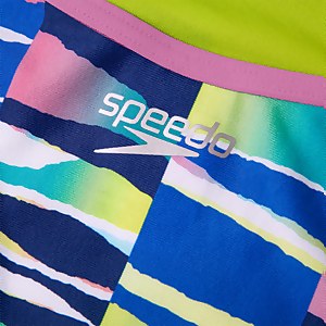 Damen Neon Freestyler Badeanzug Weiß/Blau