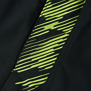 Herren Sport Printed 16" Badeshorts Schwarz/Grün