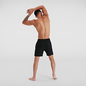 Herren Sport Printed 16" Badeshorts Schwarz/Grün