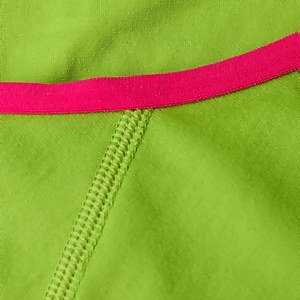 Maillot de bain Fille Allover dos à lanières vert/rose - 9-10