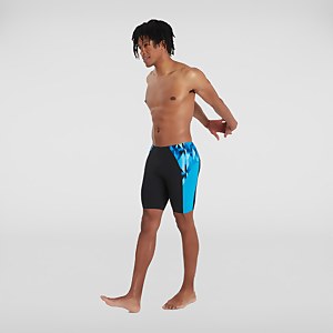 Herren Eco Endurance+ Splice Schwimmhose Schwarz/Blau