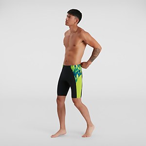 Herren Eco Endurance+ Splice Schwimmhose Schwarz/Grün
