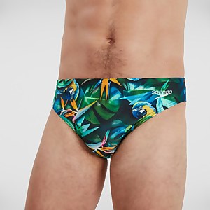 Herren Escape 5 cm Badehose Schwarz/Grün