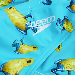 Slip de bain Homme Escape 5 cm jaune/bleu