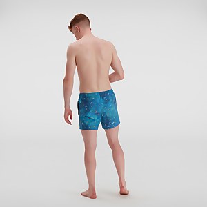 Herren Digital Printed Leisure 14" Badeshorts Blau