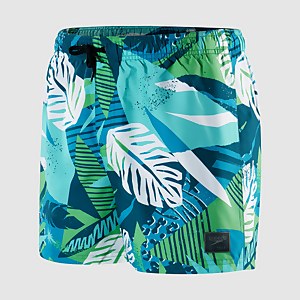 Short de bain Homme 35 cm Print Leisure vert/bleu