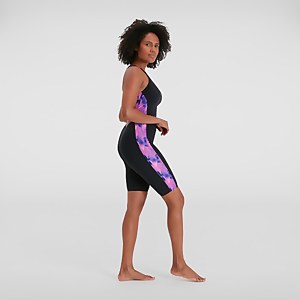 Women's Panel Kneesuit Black/Pink
