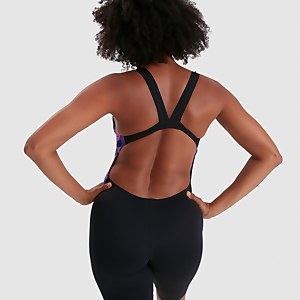 Women's Panel Kneesuit Black/Pink