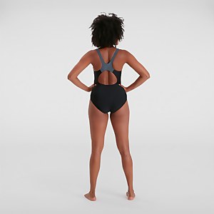 Maillot de bain Femme bicolore Splice Muscleback noir/gris