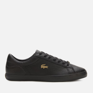 Lacoste lerond trainers black best sale