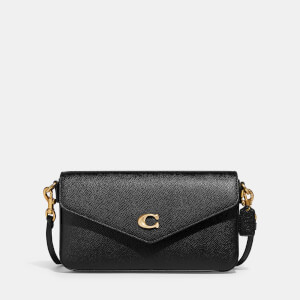 Coach Wyn Crossgrain Leather Crossbody - Black