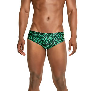 Men's Race Maze Brief Green - 26