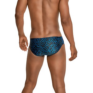Men's Race Maze Brief Blue