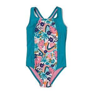 Ruffled Detail Racerback One Piece - Pink | Size 7