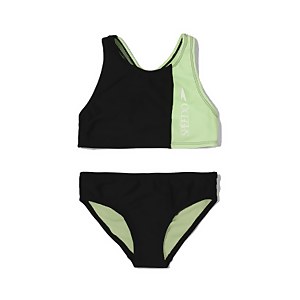 Solid Blocked Bikini Set - Anthracite | Size 8