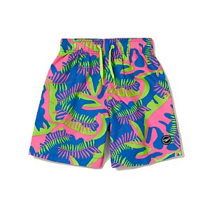 Boy's Printed Redondo Volley 15" Green - 2XS